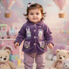 Baby Girl Winter Fleece Suit –Purple