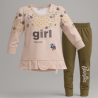 Girls Beige Printed Winter Fleece Suit – Girl Little One.png