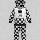 Baby Bear Hooded Fleece Suit – Black