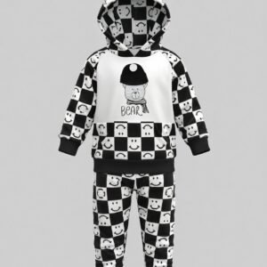 Baby Bear Hooded Fleece Suit – Two Piece Winter Set (2–12 Months)