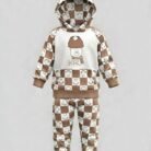 Baby Bear Hooded Fleece Suit – Brown