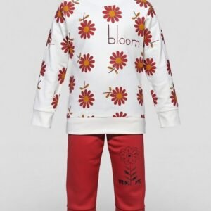 Bloom Floral Two-Piece Winter Suit for Girls