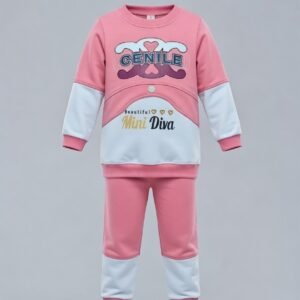 CENILE Mini Diva Two-Piece Girls Winter Suit Pink