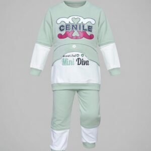 CENILE Mini Diva Two-Piece Girls Winter Suit Mint Green