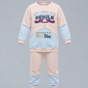 CENILE Mini Diva Two-Piece Girls Winter Suit Peach