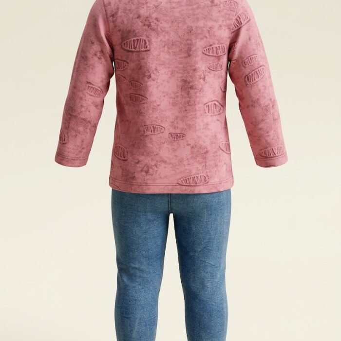 kids-boys-burtons-winter-2-piece-outfit-sweatshirt-denim-pants-pink-back